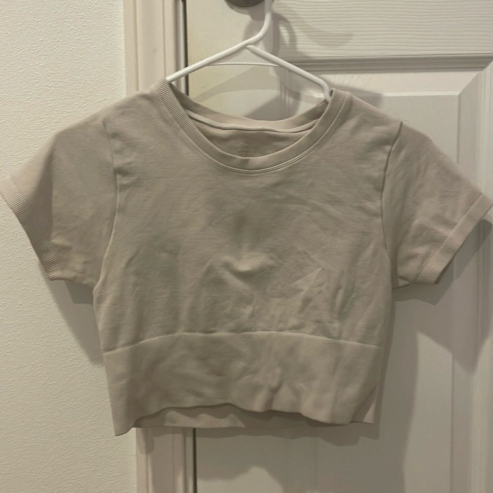 White crop top